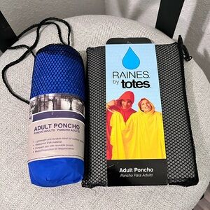 TWO ADULT SIZE BRAND NEW RAIN PONCHO IN THEIR ORIGINAL PACKAGES